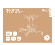 Deltaco ARM-0410 Sufitowy uchwyt do projektora - 1307426 - zdjęcie 3